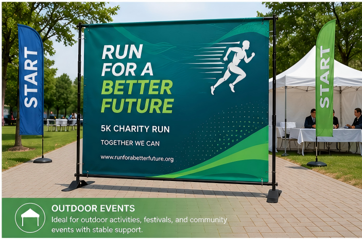 Backdrop Stand - Outdoor Events